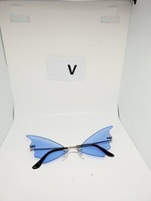 Butterfly Rimless Sunglasses uv400 protection 5001