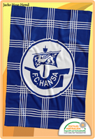 Decke F.C. Hansa Rostock Fleecedecke Kuscheldecke Blau Gr. 150X200Cm Neu
