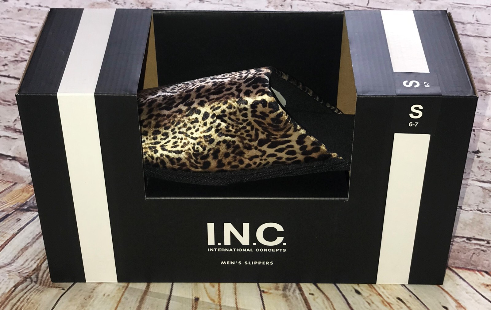 SAOLA SLIPPERS Satin Cheetah Print Ho Adult Sz 6 7 Rubber Sole Slip on