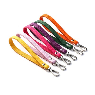 Faux Leather Wristlet Strap Wallet Purse Clutch Cellphone Keychain Wrist Lanyard