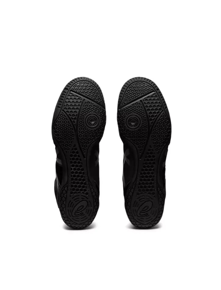 NEW Asics MatControl‎ 3 Wrestling Shoes Men 13 Black Pure Silver 1081A053-001 Asics Matcontrol 3 Wrestling Shoe Black Pure Silver 1081A053  main image 2