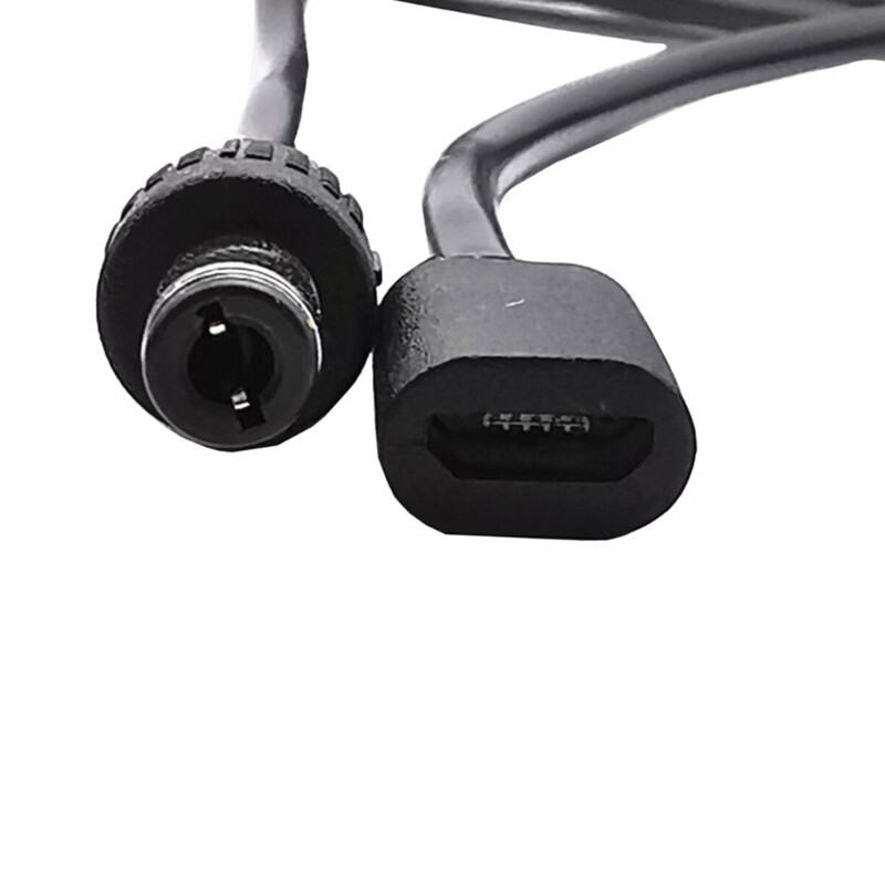 Micro USB 5pin Female DC Power Supply Extension Cord 22AWG Adapter