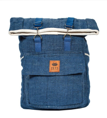 100 % Raw Hemp Larg Backpack - Sustainable and Stylish for Travel & Everyday use
