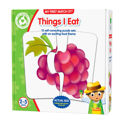 The Learning Journey My First Match It! - Things I Eat  Puzzle Sets PreK Age 2-5
