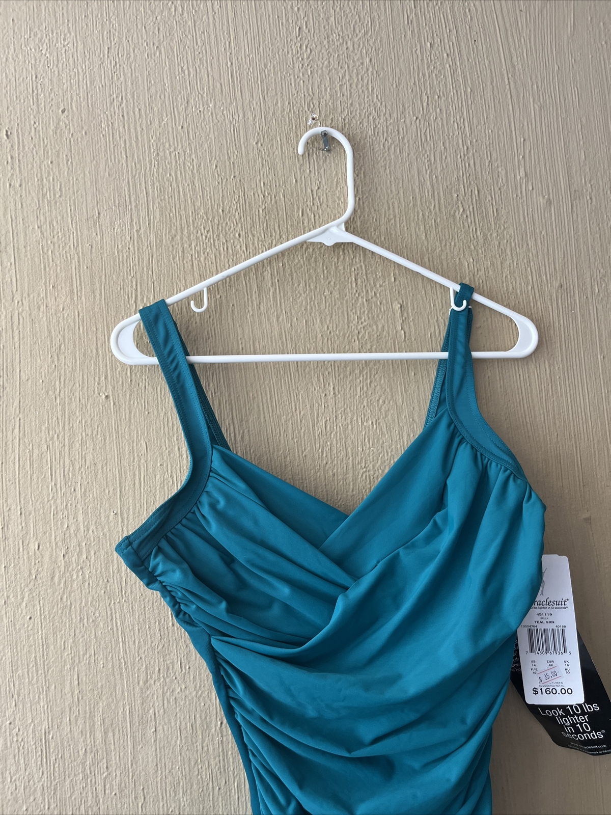Miraclesuit bella one piece swim bathing suit Teal Gr… Gem