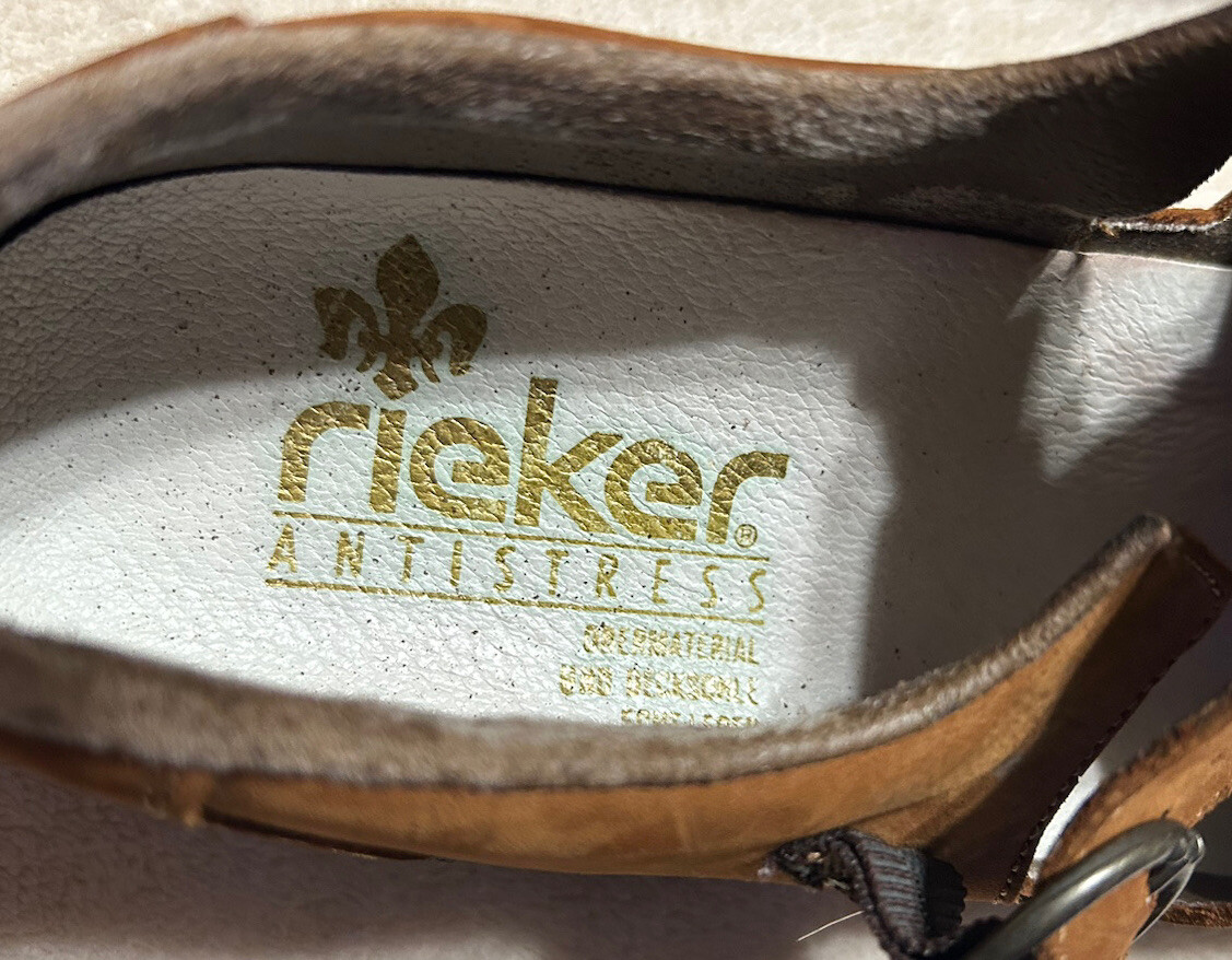 Rieker Antistress Brown Suede‎ Closed Toe Sandals Sz 45/Men\'s 11 Women\'s 12 Rieker Anti-Stress Women main image 2