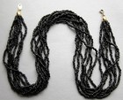 Vtg Designer Torsade Necklace Seed Bead Multi 7 Strand Choker Necklace Trifari  — photo 5