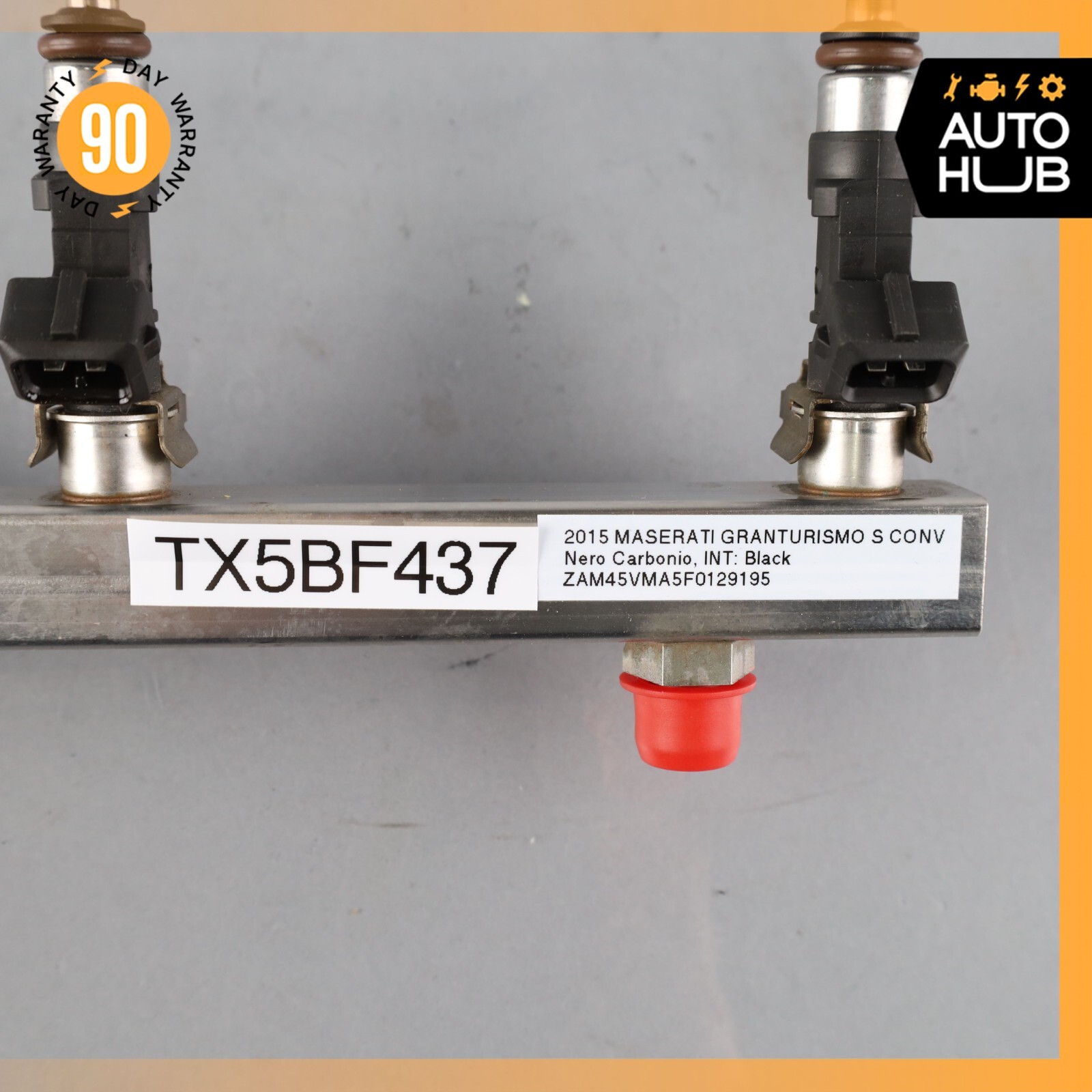 Maserati GranTurismo M145 Fuel Injection Rail Line w/ Injectors Left Side OEM