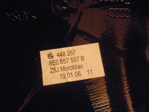 Neu Original Spiegelkappe Audi Links Farbe Z5J Moroblau 8E0857507B - Bild 3 von 4