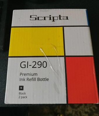 HH) Scipta For Canon Pick GI-290 Refill Ink BLACK  G4200 G3200 G4210 G2200 G1200