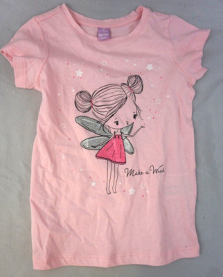 Dopodopo Girls 3-4 Years Pink Make A Wish Shortsleeve T-Shirt  NWOTags Free Ship