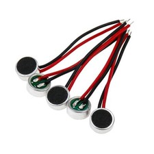 MIC Electret Condenser Stereo Microphone 6mm Dia 3.5mm Thick - Pack of 5