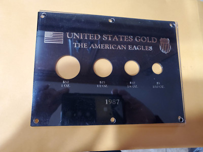 Capital Plastics US Gold American Eagle Set Holder -  1oz 1/2oz 1/4oz 1/10oz