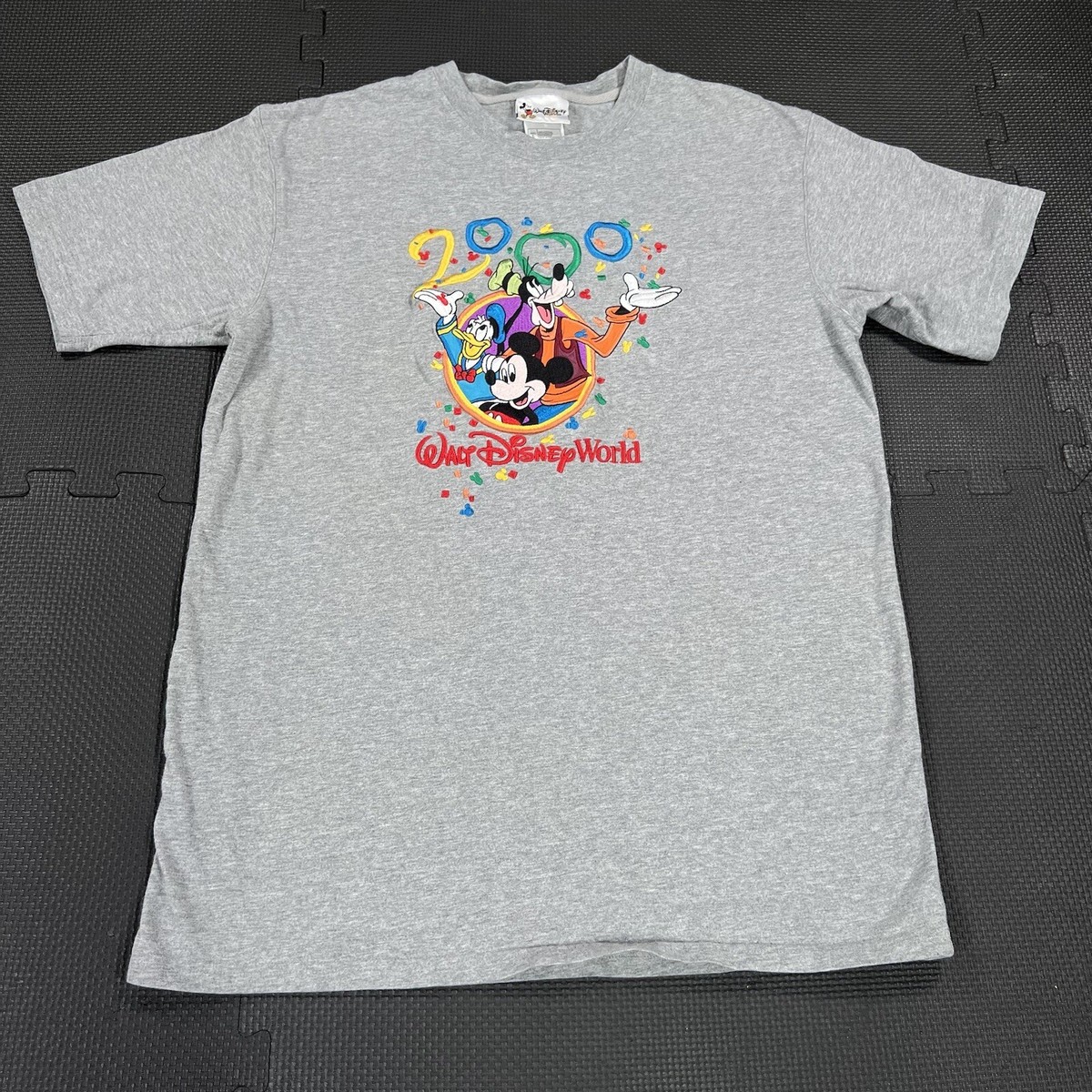 2000年 Disney ディズニーワールド ビンテージTシャツ Vintage Walt Disney World 2000 T Shirt Large Gray