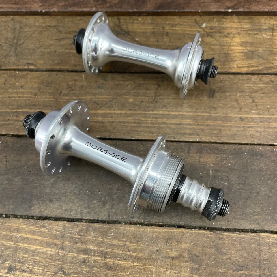 Vintage Shimano Dura Ace Hub Set 28 Hole  QR 28h 7400 126 mm Parts Freewheel - Image 3 of 4