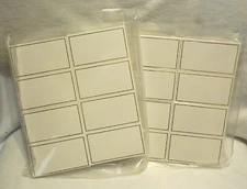 New 200 Place Cards Gold Trim Premium Tent Name Place Cards for Table Setting