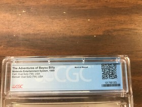 1989 the adventures of bayou billy nes cib cgc 9.0