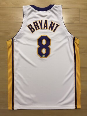 Kobe Bryant Reebok Authentic Team Issued Home White Lakers