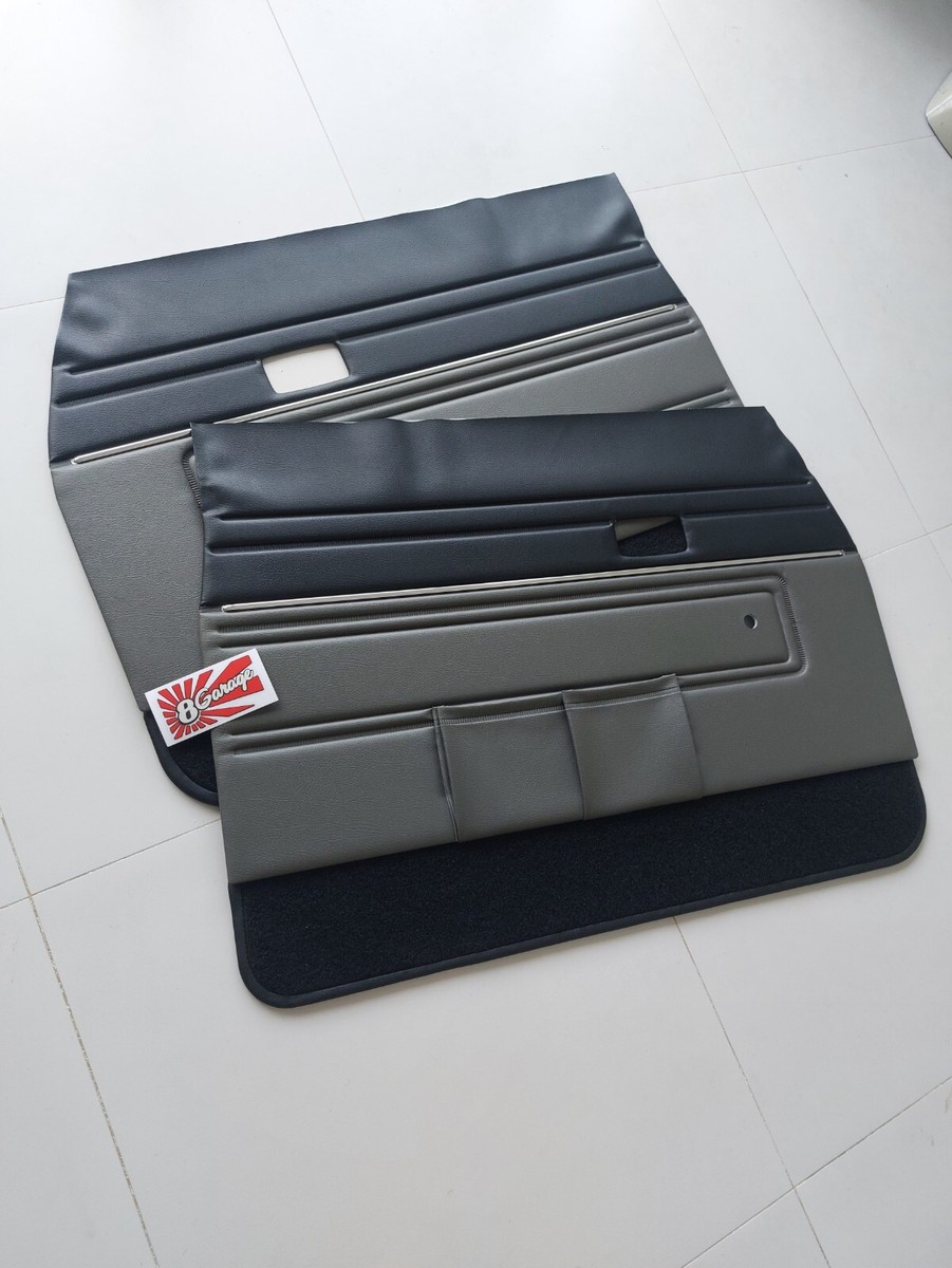 Toyota Pickup SR5 Door panels 79-83 / RN30- 40 Gray - Black / Made