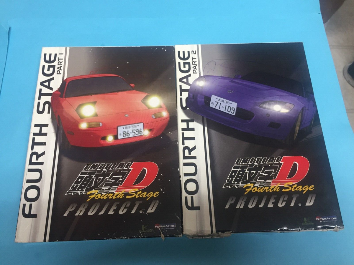 Initial D Complete Fourth Stage DVD 4th Part 1 One 2 Two Season 4 Four  Project D