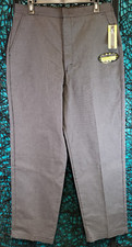 NWT LEE FLEX GOOD KHAKIS WOMENS FLAT FRONT PANTS SZ. 16M GRAY COTTON 4651708