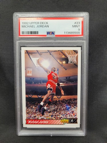 1992 Upper Deck MICHAEL JORDAN #23 Graded PSA 9 Mint Chicago Bulls HOF