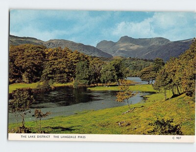 Postcard The Lake District The Langdale Pikes England