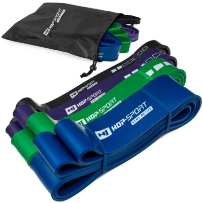 Hop-Sport Widerstandsbänder aus Latex 12-80kg Gymnastikbänder Trainingsbänder