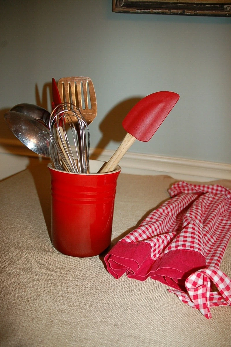 Le Creuset Kitchen Utensil Holder Crock Red Ombre 6