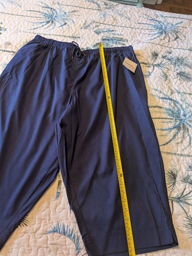 NWT Coral Bay 3X Dark Blue Long Capri Pants Ladies - Picture 4 of 8