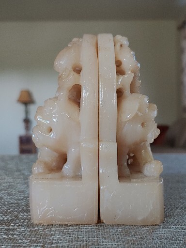 寿山白芙蓉石雕文殊菩萨镇纸Antique China Shoushan Stone Bodhisattva