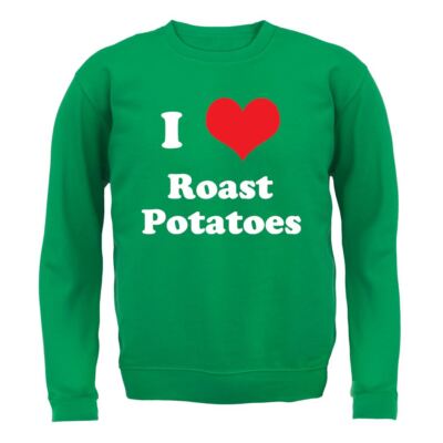 I Love Roast Potatoes - Hoodie/Pullover für Erwachsene - Kartoffelbraten Sonntag Mittagessen