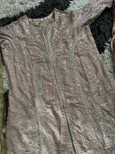 Womens Asian Pakistani Designer Aik Atelier Brand New Small Size Suffuse Khaadi - Picture 5 of 6