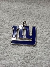 Keychain keyring Metal Blue enamel New york Giants- READ