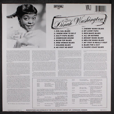DINAH WASHINGTON レコード DINAH WASHINGTON Dinah Washington Sings Fats Waller MERCURY MG