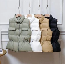 2025 new Women Winter Warm Duck Down Vest Jacket Lightweight Waistcoat Coat Gift