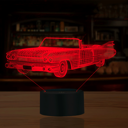 3D Night Lamp Light Led Cadillac Eldorado 1959 Car Design Colorful Changing - Picture 1 of 12