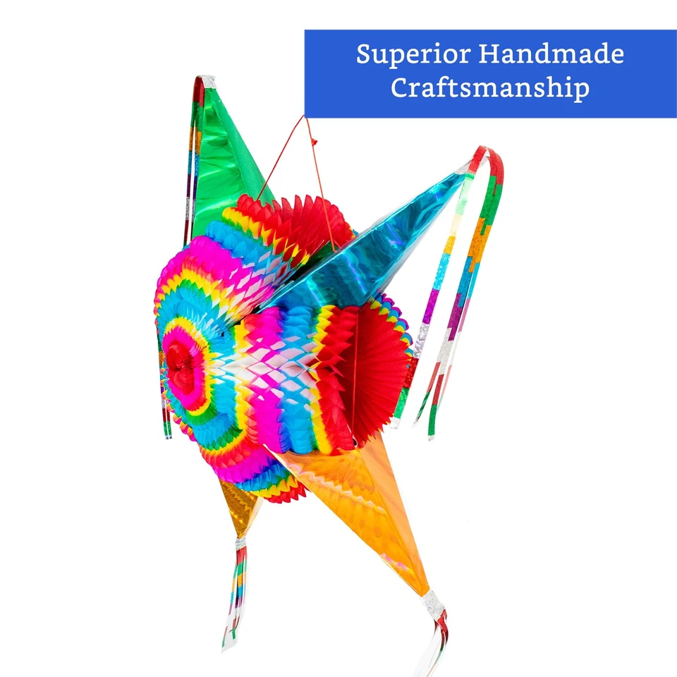 Authentic Large 32-Inch Mexican Piñata for Birthday Fiesta Celebrations - Image 3 of 4