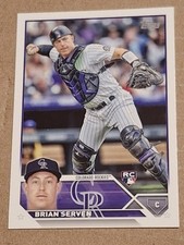 2023 BRIAN SERVEN TOPPS BASEBALL ROOKIE CARD RC #41 COLORADO ROCKIES 