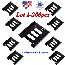 Lot 2.5" to 3.5" Bay SSD Metal Hard Drive HDD Mounting Bracket Adapter Dock/Tray