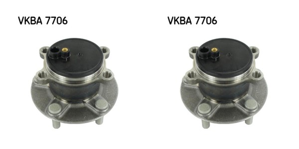 SKF 2X Radnabe Radlagersatz Hinterachse Rechts Links FüR Mazda 3 BM BN-image