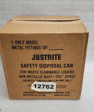 Justrite 12762 Safety Container for Corrosive 2 Gallon Non-Metallic Wide Mouth