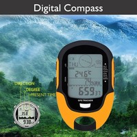 USB Rechargeable Handheld GPS Navigation Receiver with Digital Altimeter Baromet