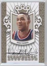 2012 Sportkings Series E Auto Gold /10 Isiah Thomas #A-ITH1 Auto HOF 0w4