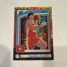 Panini 2024-25 Donruss Rated Rookie Zaccharie Risacher #219 Hawks /8 black gold