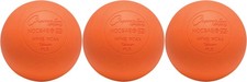 Champion Sports Official Size Rubber Lacrosse Ball, Orange 3-Pack 
