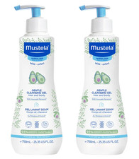 Mustela Baby Gentle Cleansing Gel Hair  Body Wash Tear Free 25.35oz 2 Pack