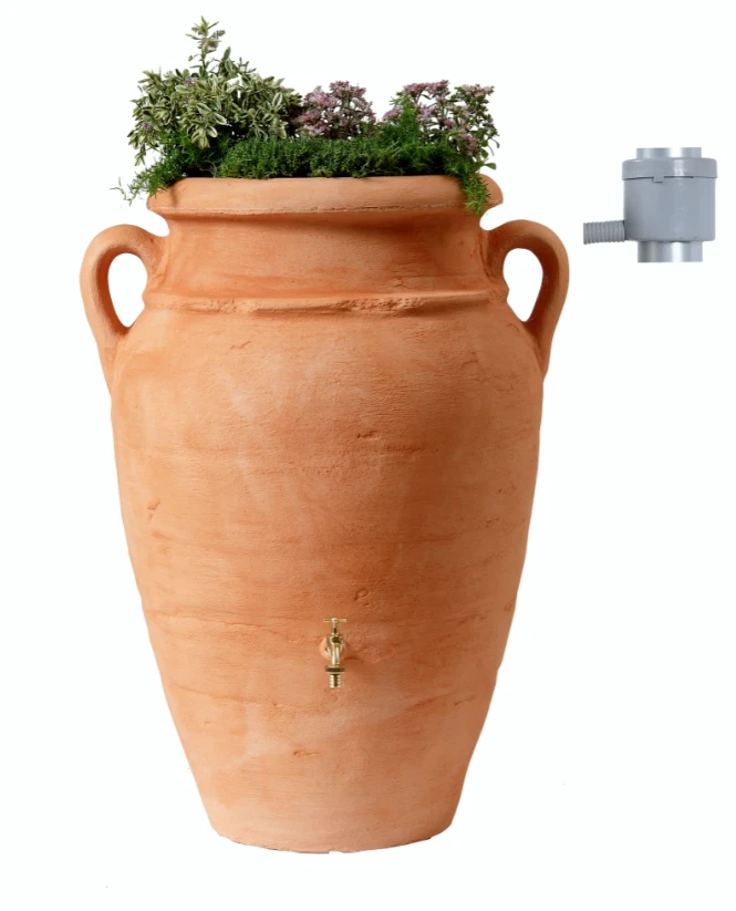 Cuve Récupérateur À eau Amphore murale Terracotta 260l - Graf