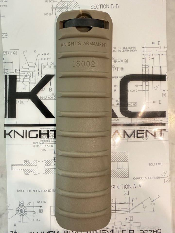 KAC-Knight’s Armament 9 Rib Handguard Panel, 5.48 Inch Length FDE x 2 ...