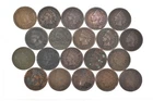 Lot 20 1800's 1890-1899 Indian Head Penny Cents US Coin Collection 2/5 Roll *904
